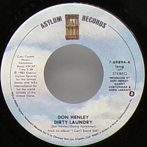 Dirty Laundry/Lilah by Don Henly 45 - Picture 5 of 6